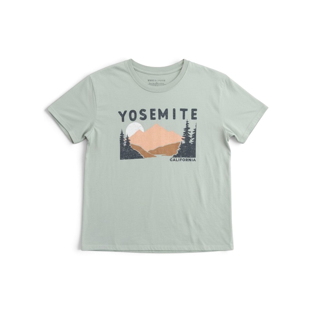 Zoe + Liv Yosemite Graphic T-Shirt Women XXL California National State Park Sage